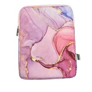 Moko Tablet Sleeve Case 9-11 Inch Pink Purple Gold Marble Abstract Design